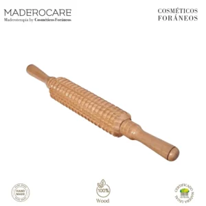 Masajeador Corporal Maderoterapia | Rodillo Dentado 1 Pieza (40 x 5 cm)