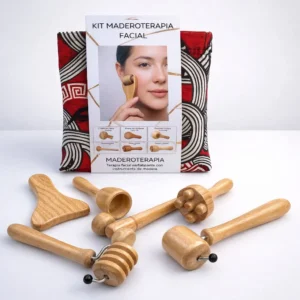 Kit facial 6 piezas mini de maderoterapia