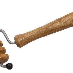 Mini grooved roller for facial use for wood therapy